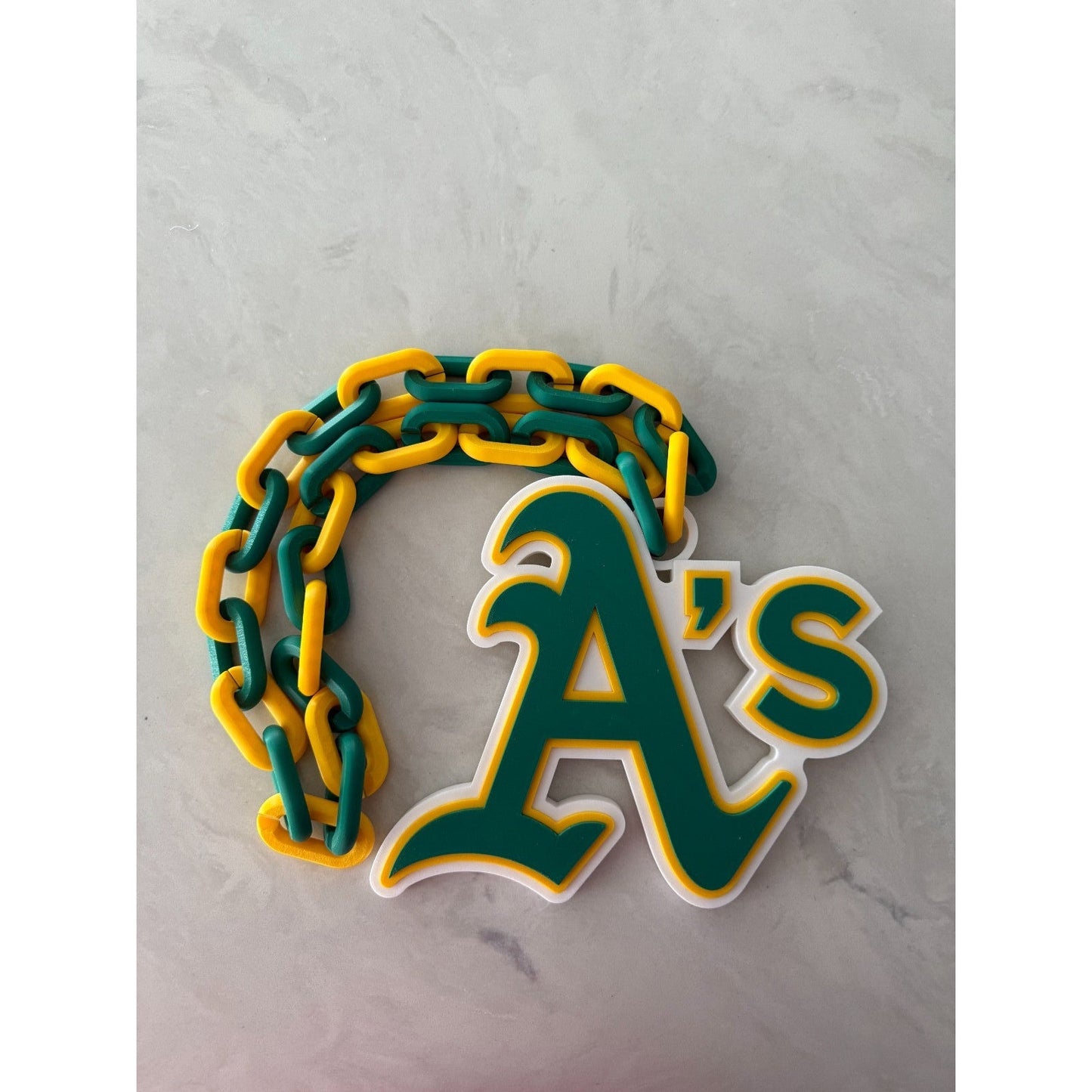 Las Vegas Athletics Oversized Logo Pendant and Chain Show your A's Pride