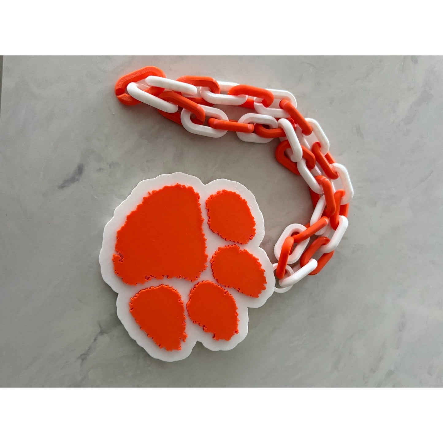 Clemson Tigers Oversized Logo Necklace,Chain