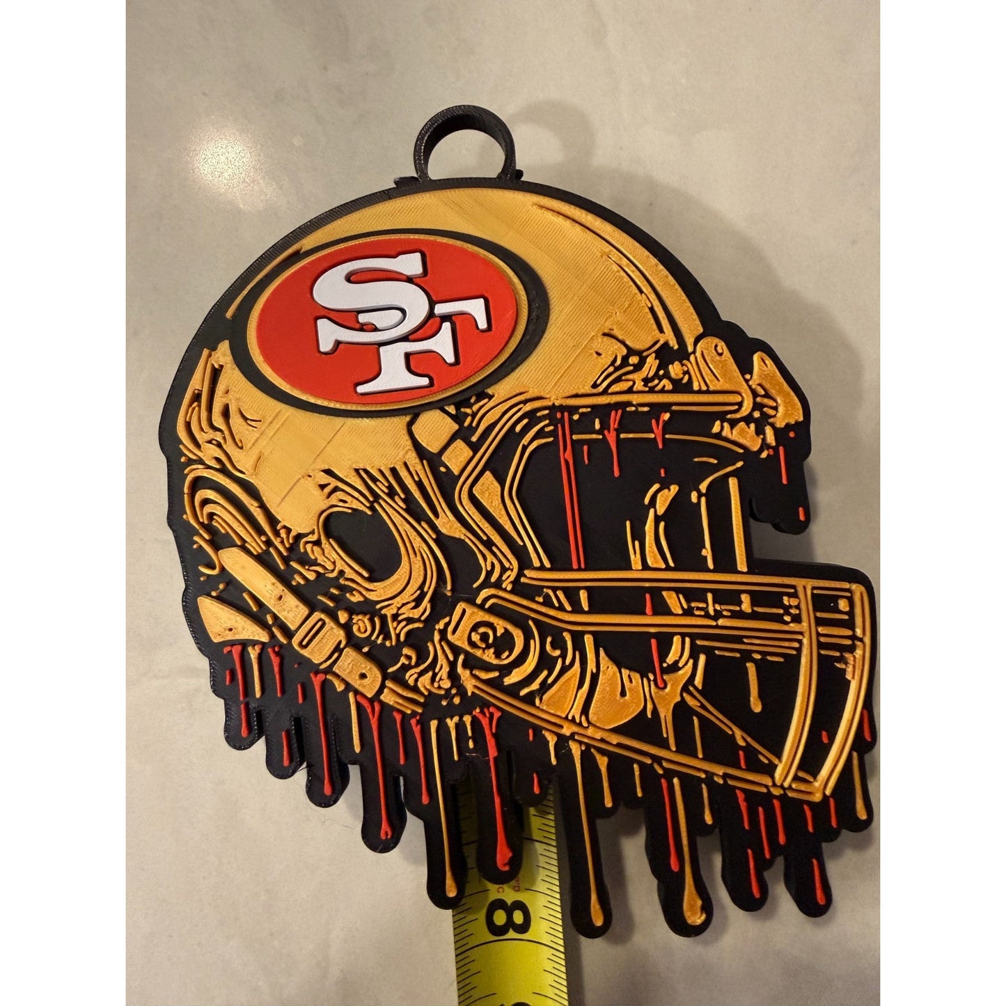 San Francisco 49ers Oversized Helmet Drip Hype Chain "NINER GANG BABY!"