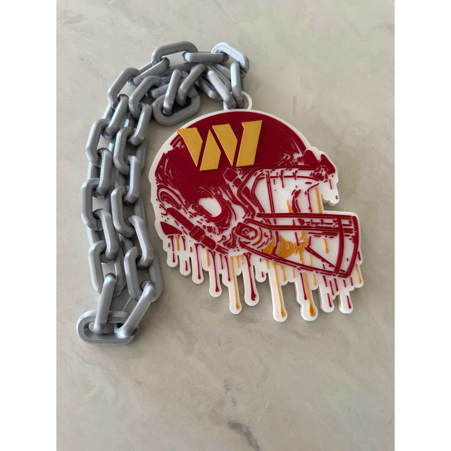 Washington Commanders Helmet Drip Oversized Hype Chain