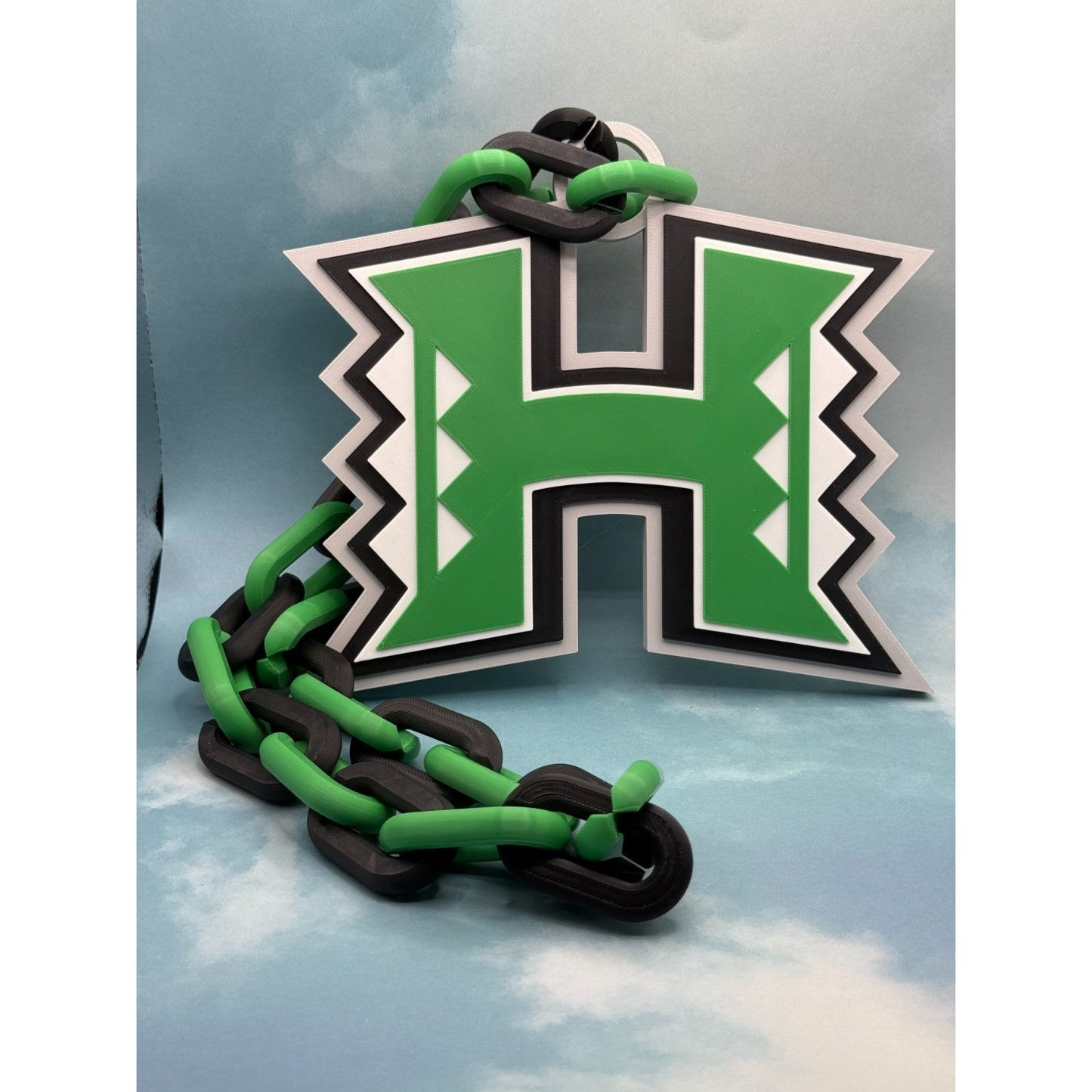 Hawaii Rainbow Warriors Oversized Necklace, Hype Chain