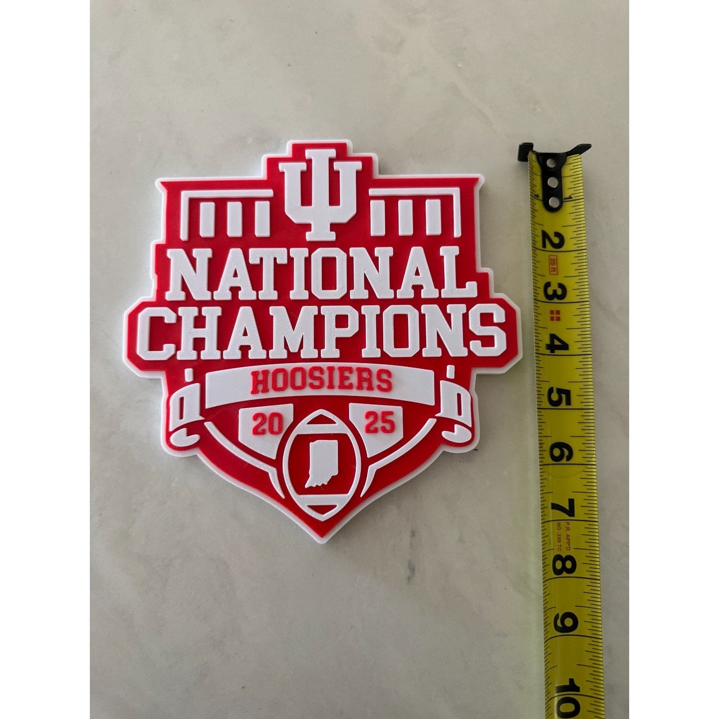 Indiana Hoosiers 25 National Football Champ Plaque