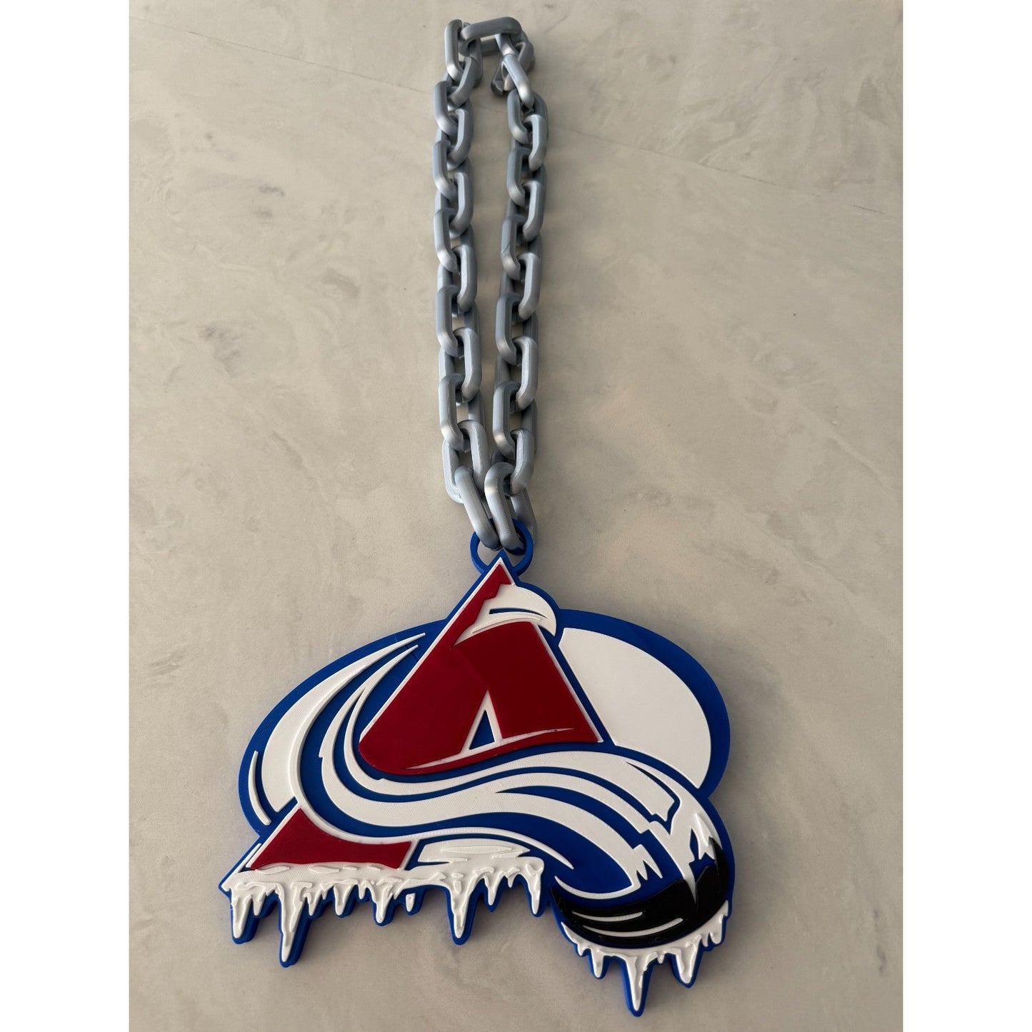Colorado Avalanche Oversized  Drip Necklace, Hype Chain