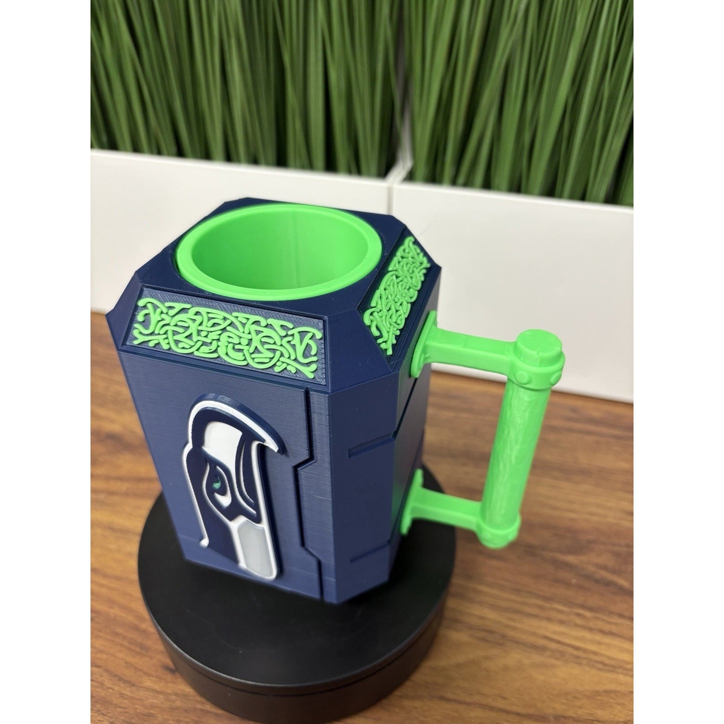 3D Printed Seattle Seahawks Can Holder Koozie - Fits 12oz Cans