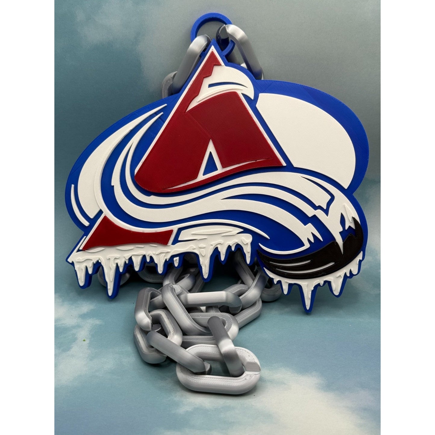 Colorado Avalanche Oversized  Drip Necklace, Hype Chain