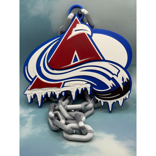 Colorado Avalanche Oversized  Drip Necklace, Hype Chain