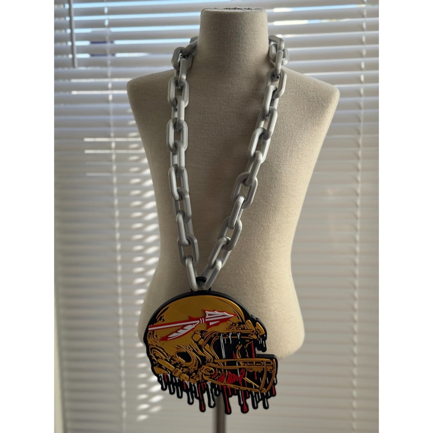 Florida State Seminoles Helmet Drip Hype Chain Strength, Skill, And Character