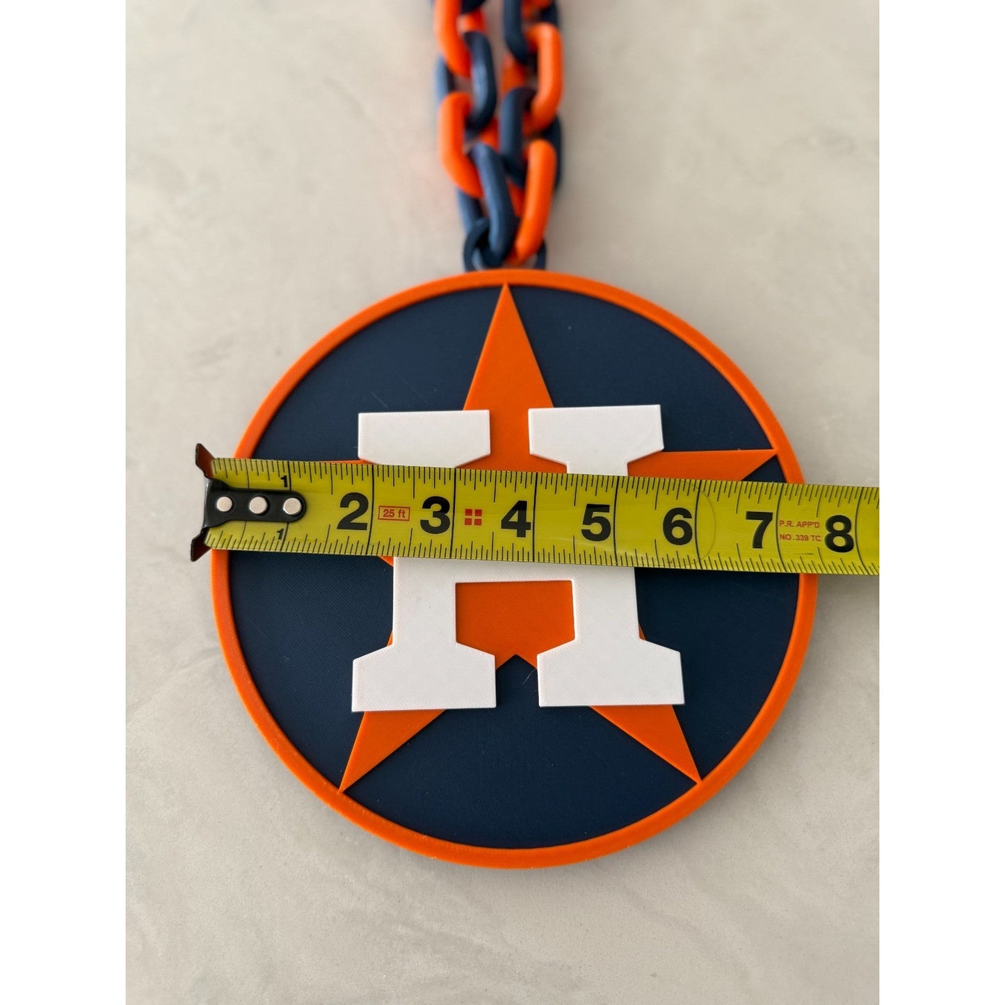 Houston Astros Oversized Fan Necklace, Pendant!
