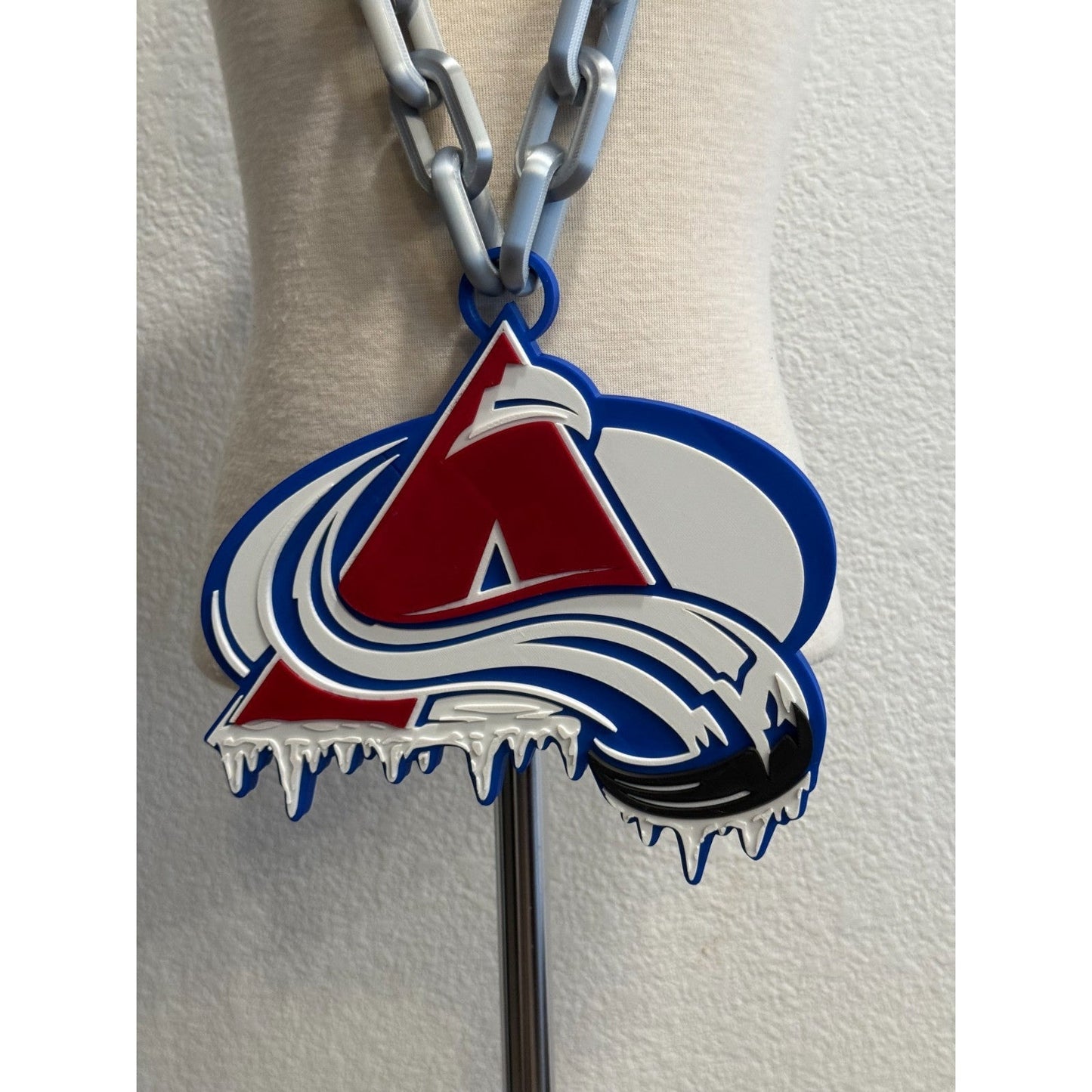 Colorado Avalanche Oversized  Drip Necklace, Hype Chain