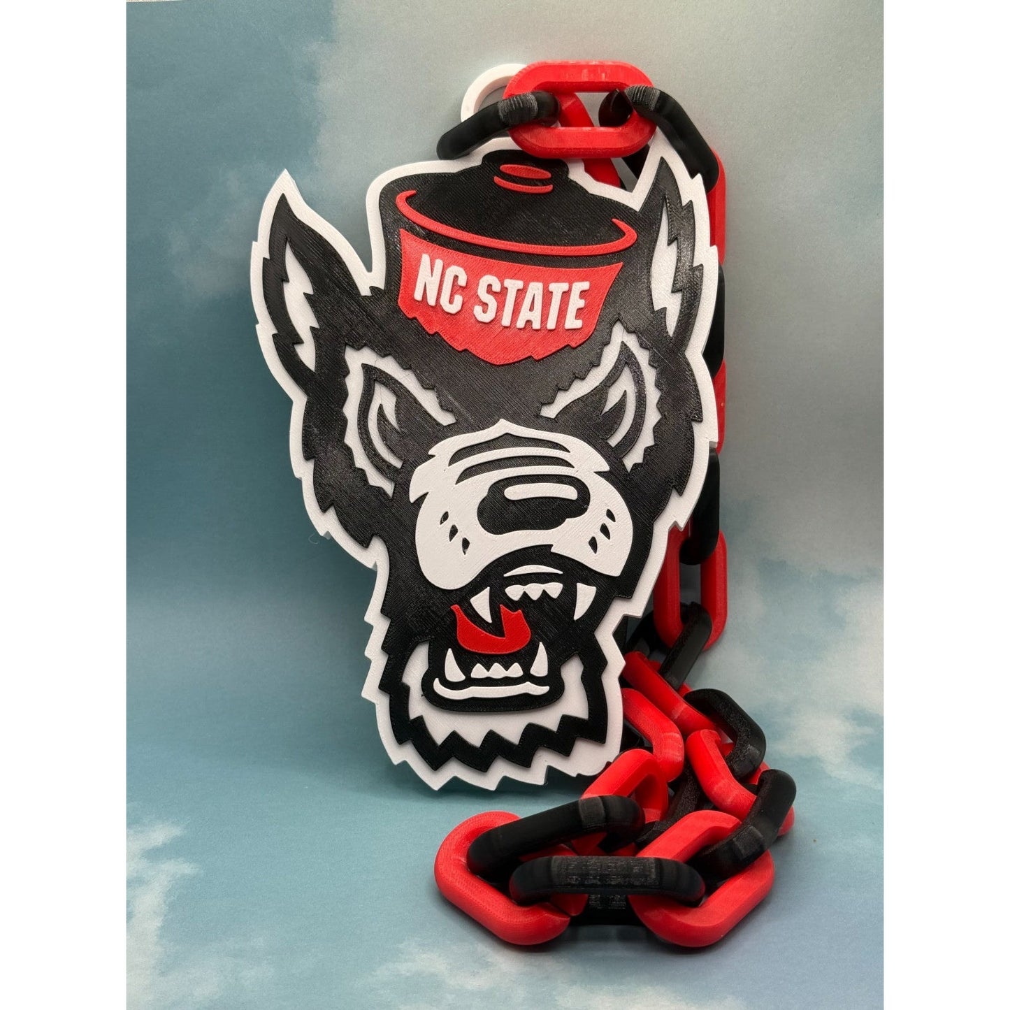 North Carolina State Wolfpack Logo Necklace & Oversized Chain, Think And Do.