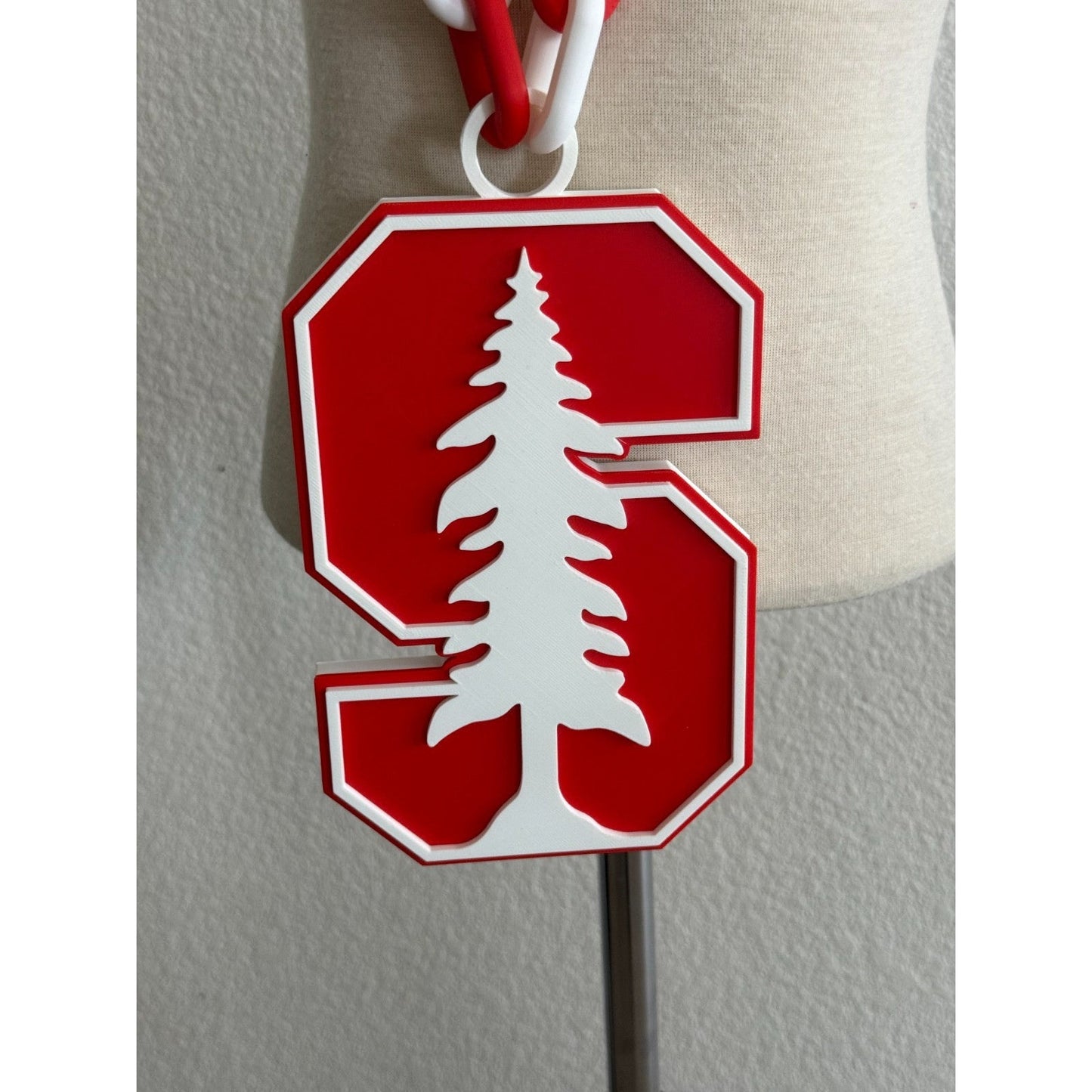 Stanford Cardinal Logo Oversized Necklace Chain