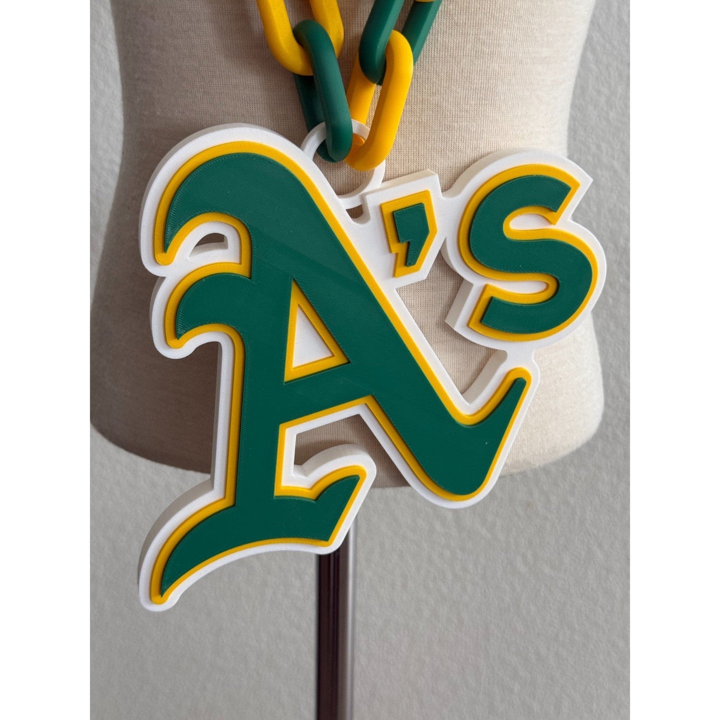 Las Vegas Athletics Oversized Logo Pendant and Chain Show your A's Pride