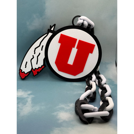 Utah Utes Oversized Pendant Fan Necklace, Imagine, then Do