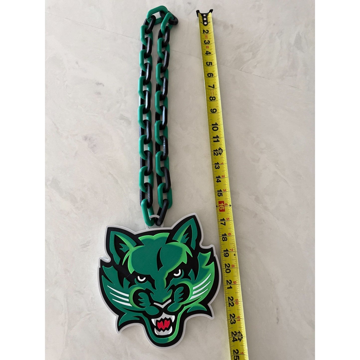 Binghamton Bearcats Oversized Necklace Hype Chain Handmade