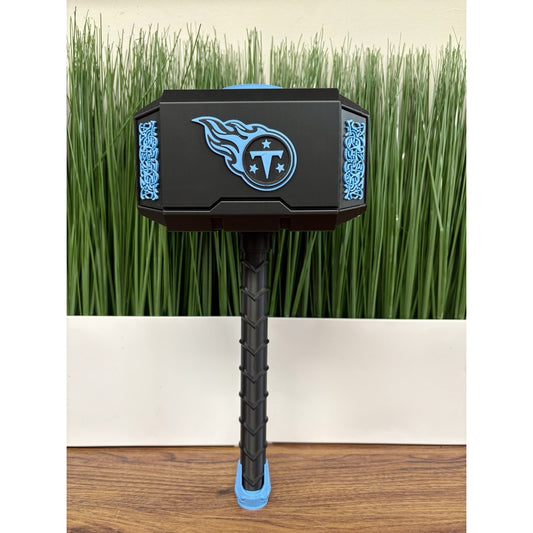 Midnight Edition - Tennessee Titans 3D Printed Thor Hammer