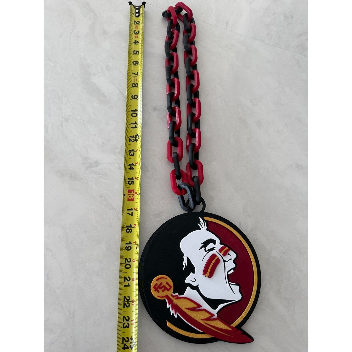 Florida State Seminoles Logo Oversized Necklace & Chain