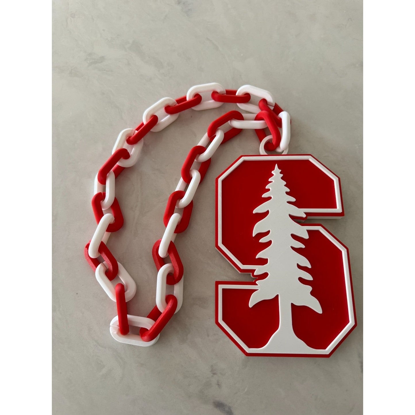 Stanford Cardinal Logo Oversized Necklace Chain