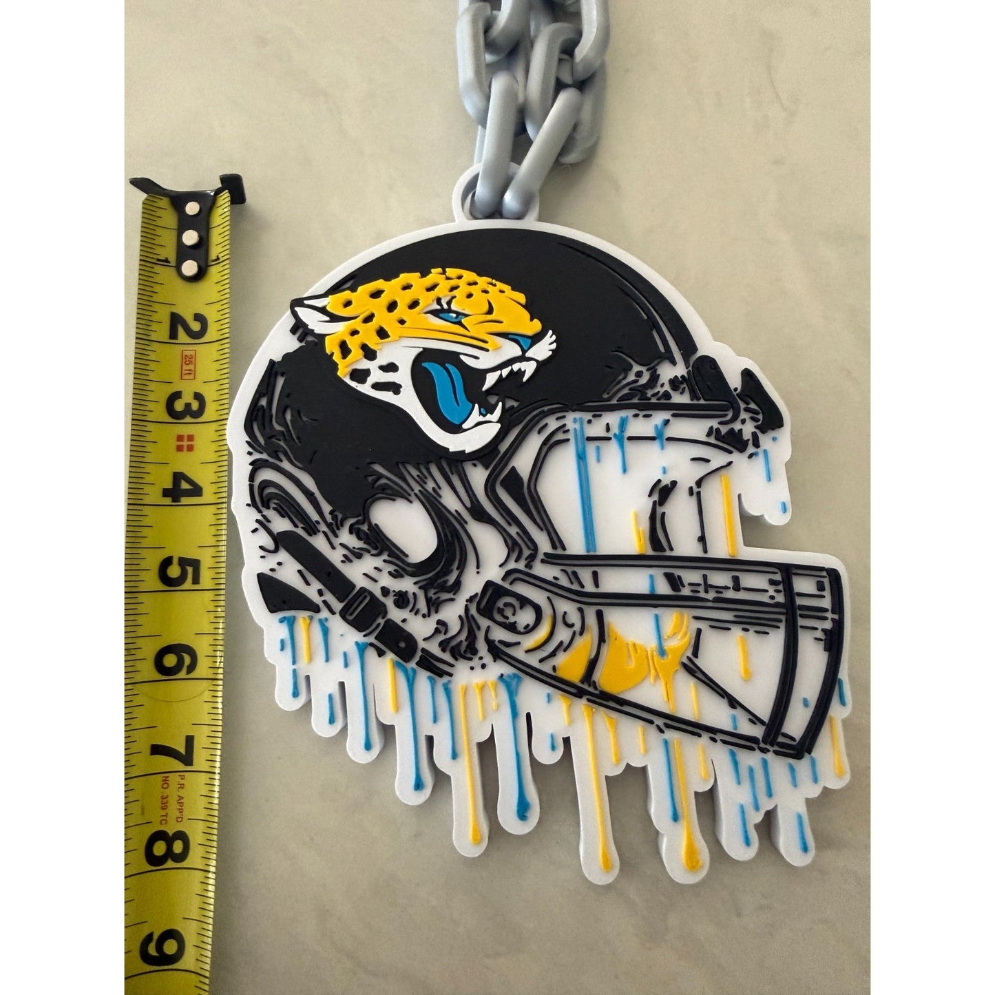 Jacksonville Jaguars Helmet Drip Hype Oversized Chain "Duval"