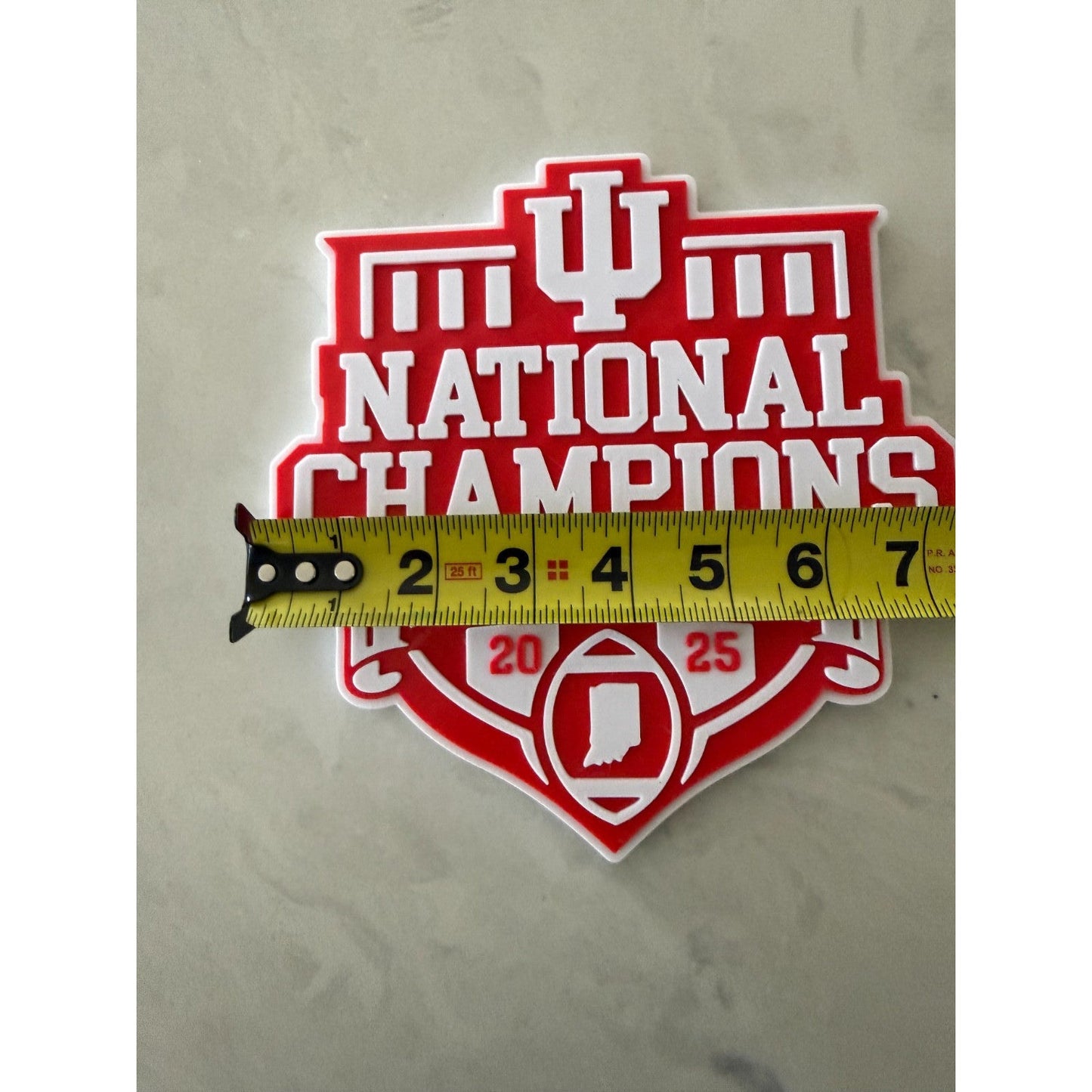 Indiana Hoosiers 25 National Football Champ Plaque