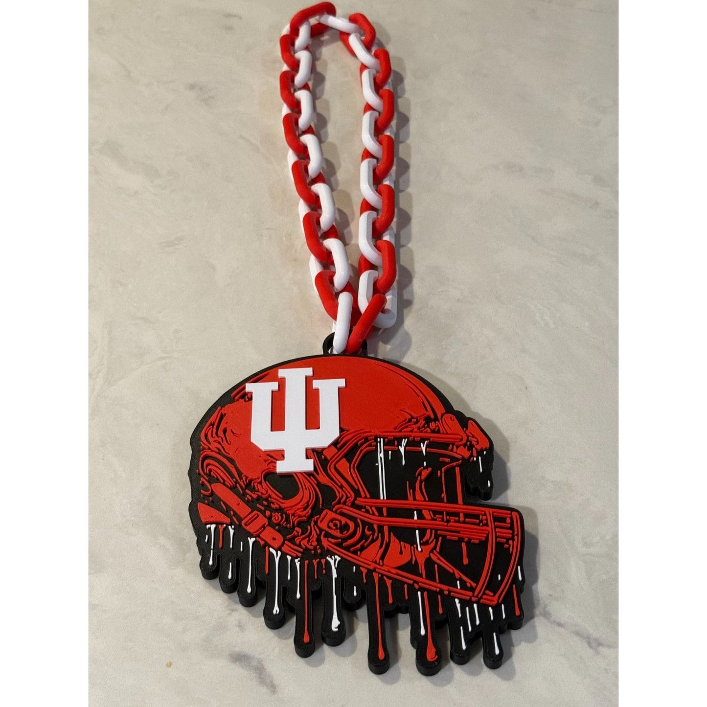 University Indiana Hoosiers Helmet Drip Hype Chain, Support your team in fashion