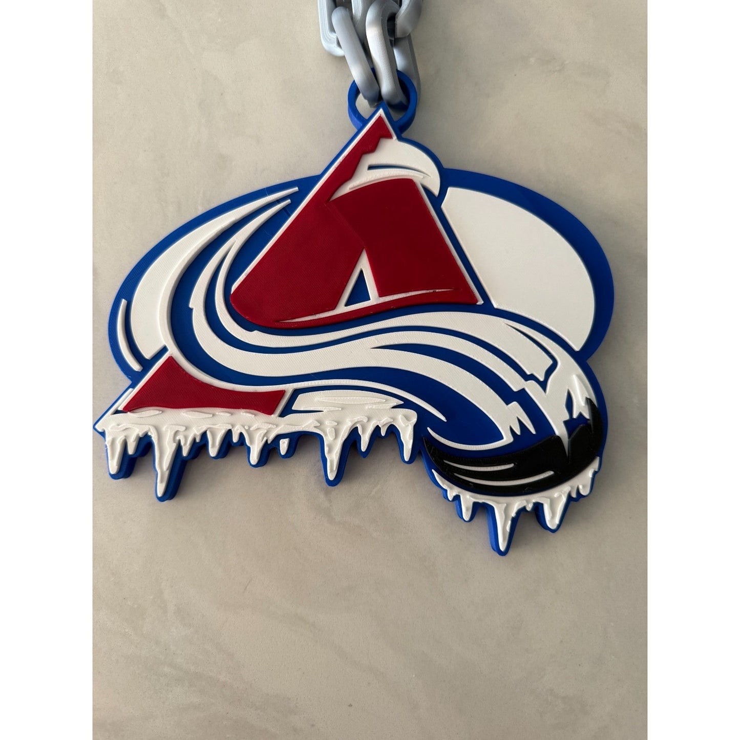 Colorado Avalanche Oversized  Drip Necklace, Hype Chain