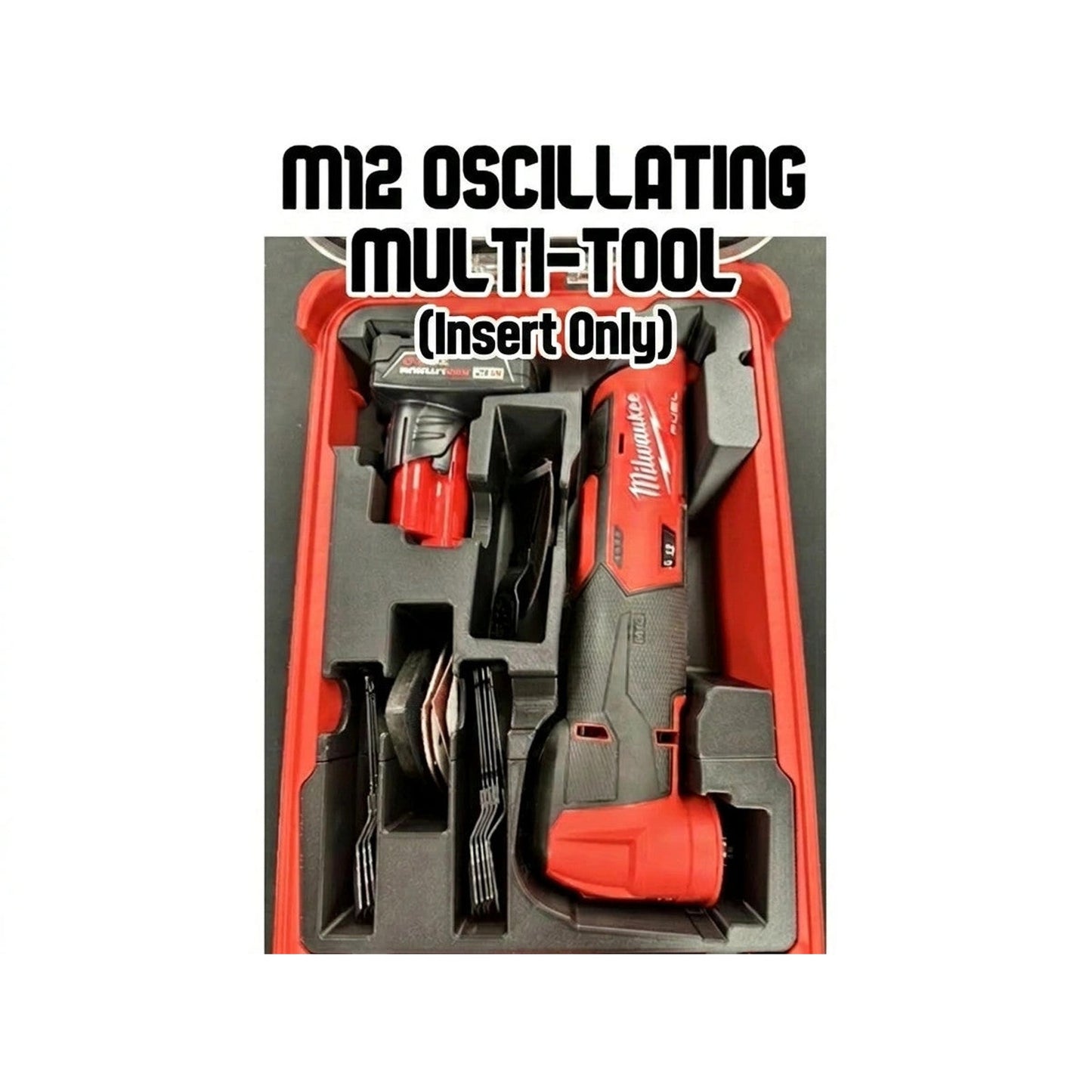 Fits Milwaukee M12 2526-20 Oscillating Multi-Tool PACKOUT Insert (Insert Only)