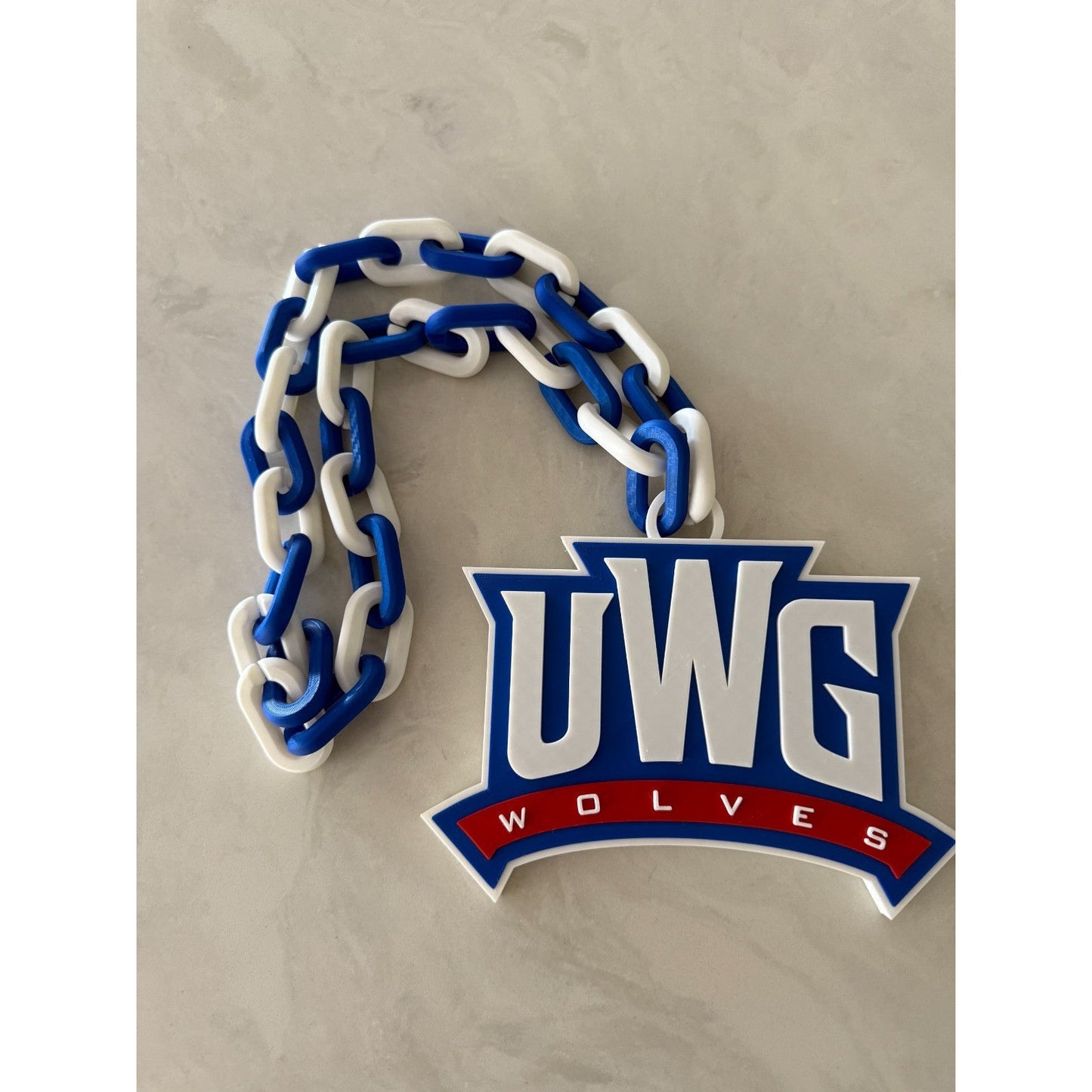 West Georgia Wolves Oversized Necklace Hype Chain Handmade
