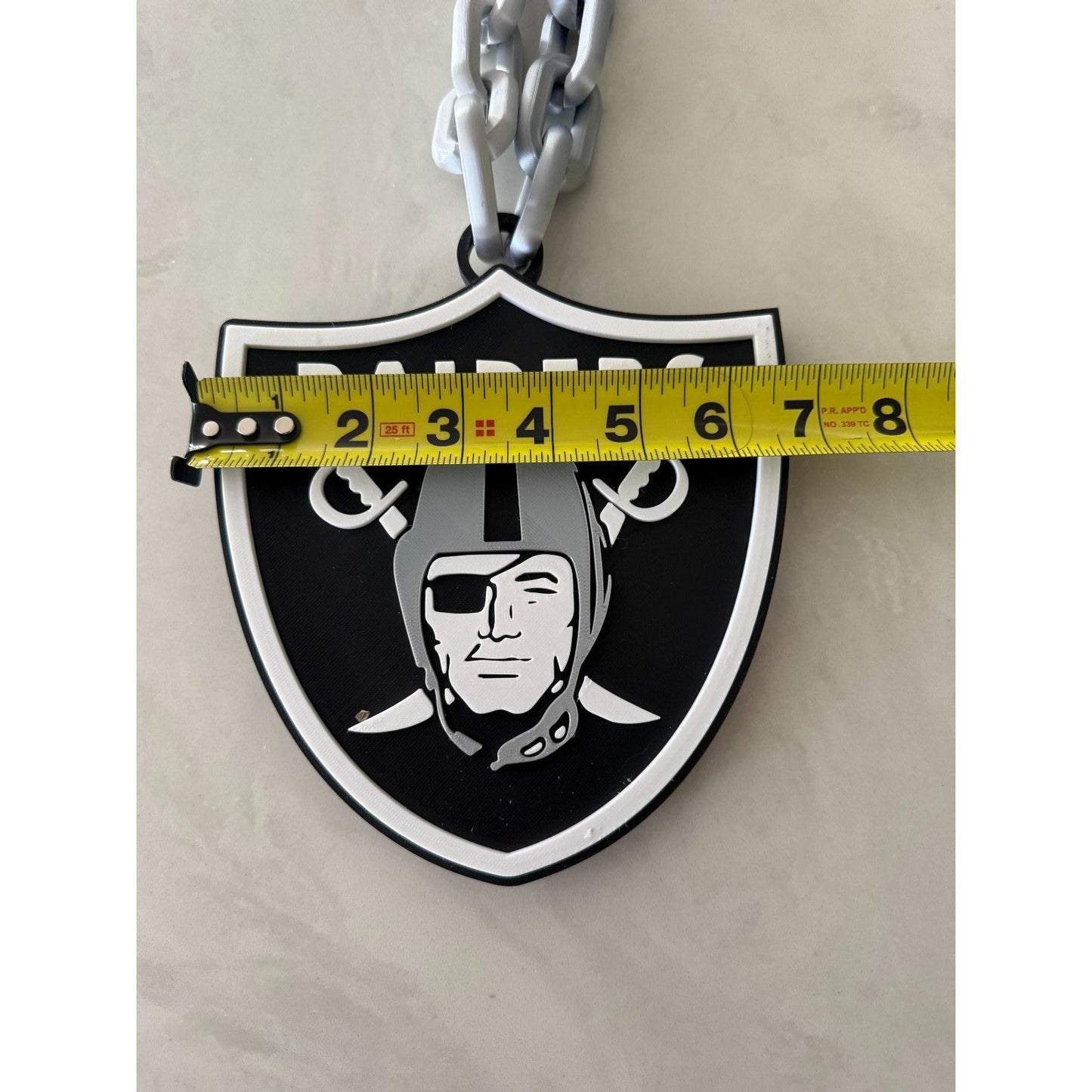 Las Vegas Raiders Oversized Chain Necklace "Raider Nation"
