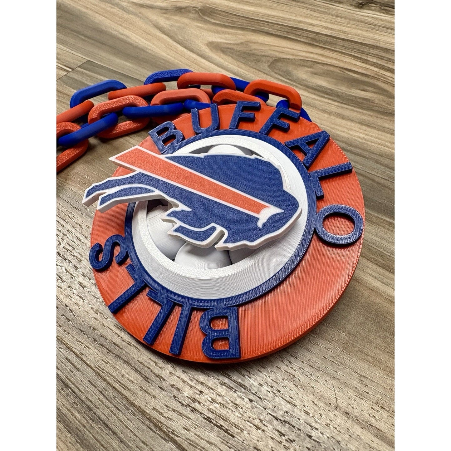 Buffalo Bills 3-D printed spinner chain