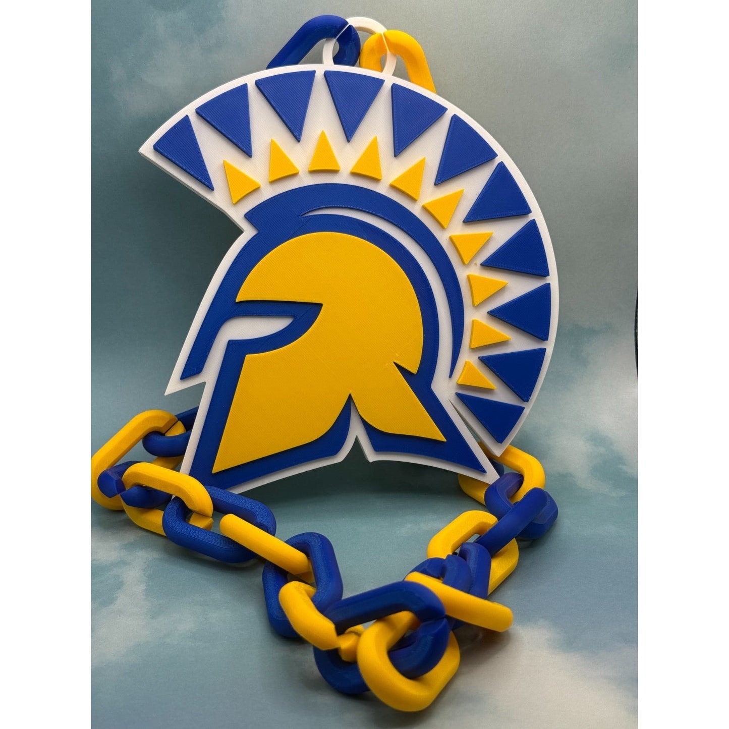 San José State Spartans Logo Oversized Necklace, Pendant Chain