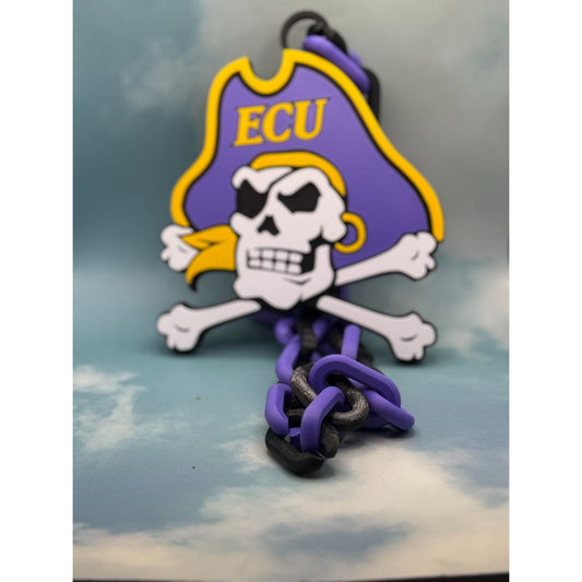 East Carolina Pirates Necklace Log Fan Necklace WE ARE THE PIRATES OF E.C.U.!