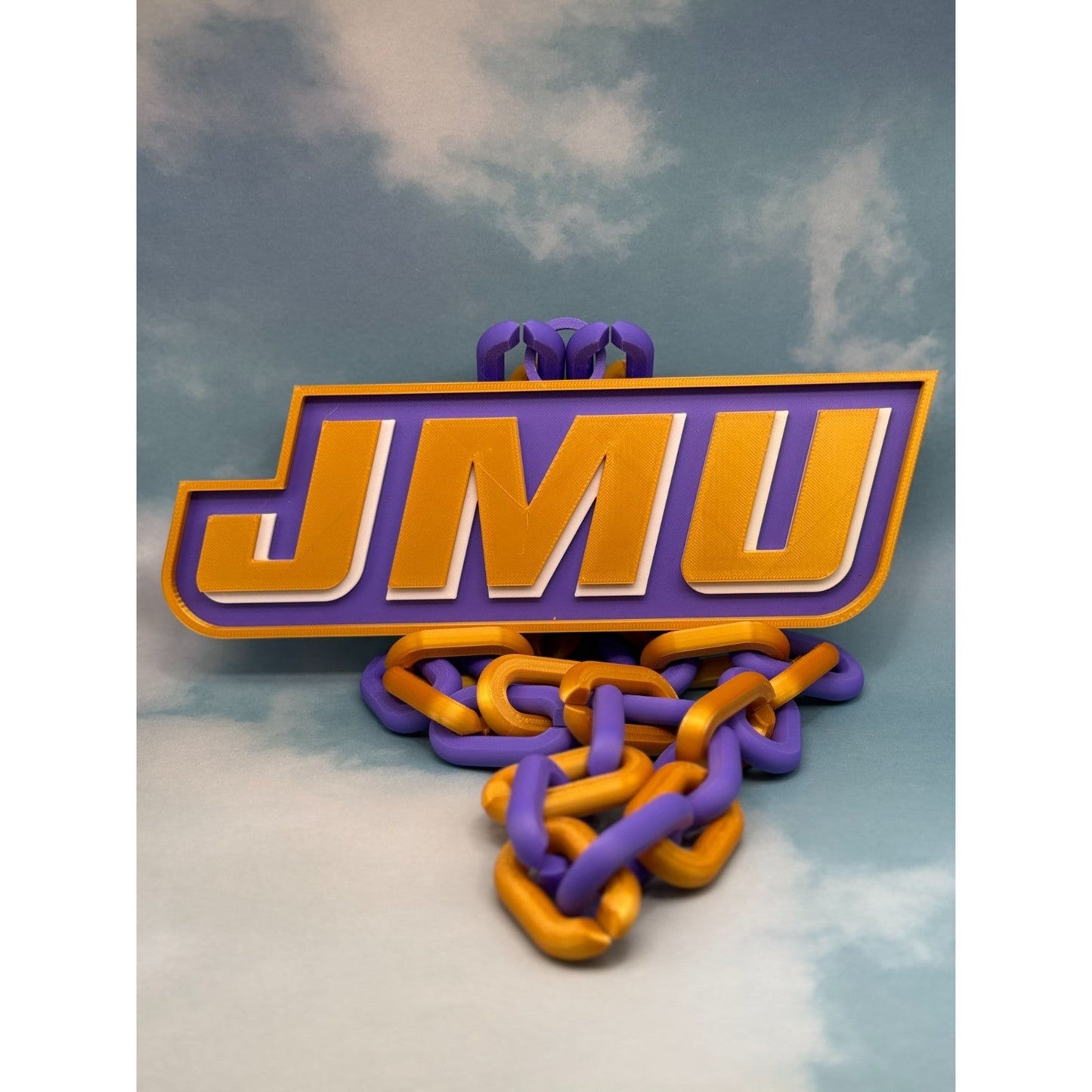 James Madison Dukes Oversized Fan Necklace Hype Chain Handmade