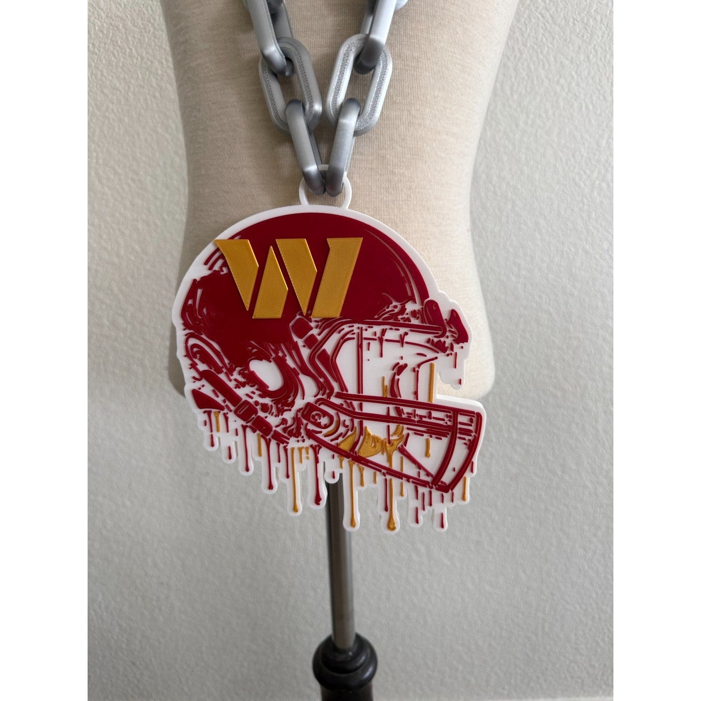 Washington Commanders Helmet Drip Oversized Hype Chain