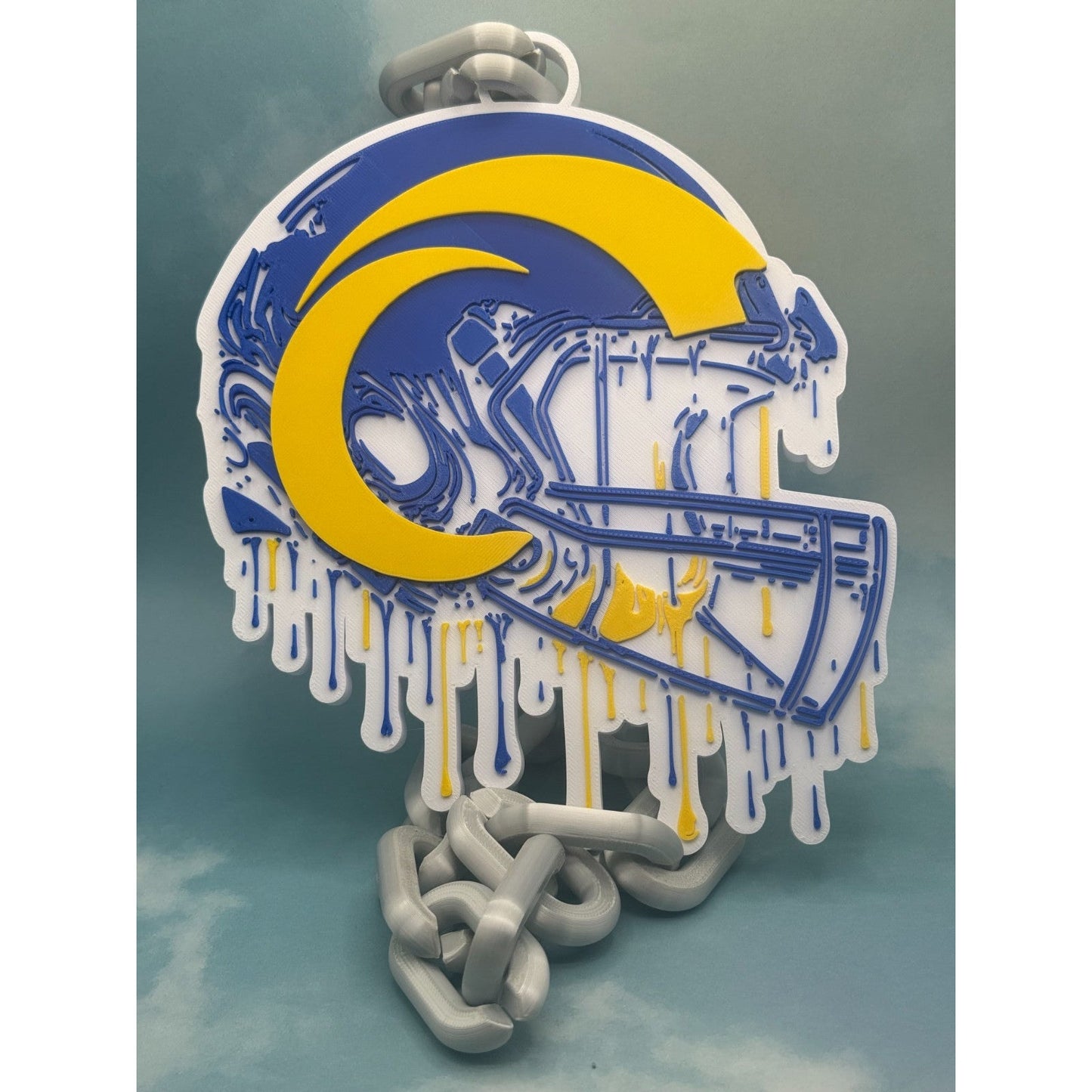 Los Angeles Rams Helmet Drip Hype Chain "Our House"