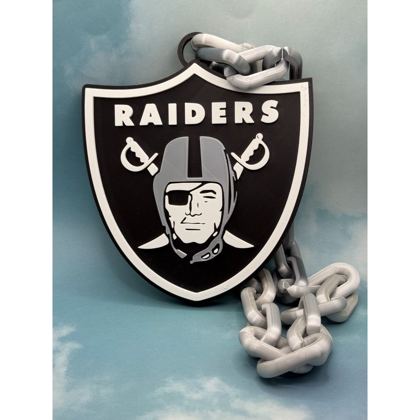 Las Vegas Raiders Oversized Chain Necklace "Raider Nation"