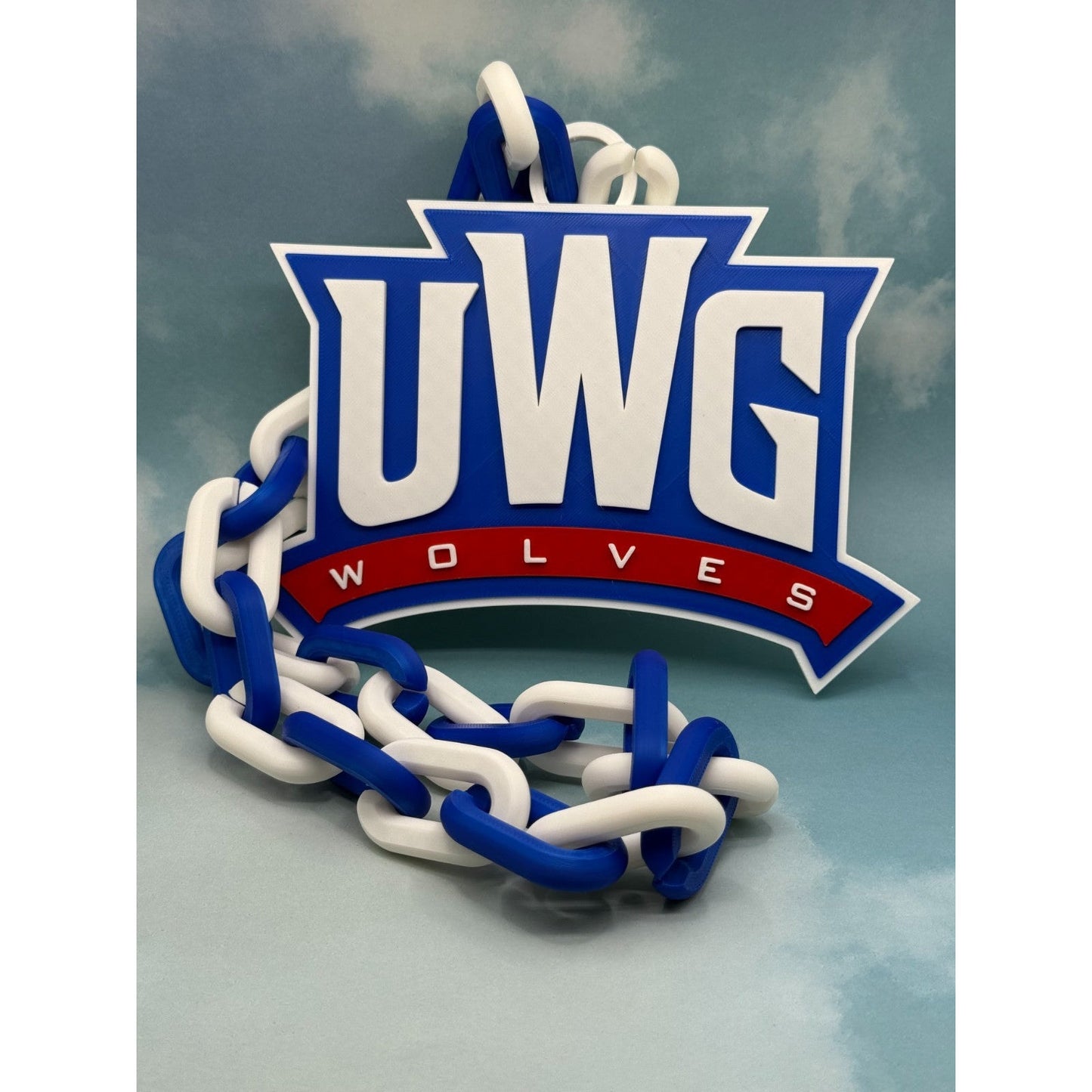 West Georgia Wolves Oversized Necklace Hype Chain Handmade