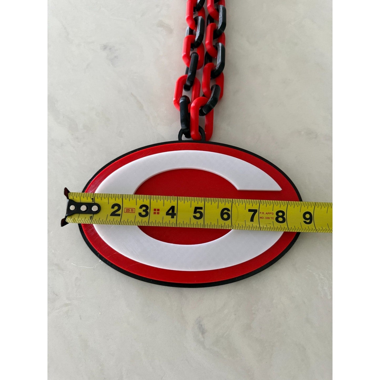 Georgia Bulldogs Logo Oversized Fan Necklace Pendant Chain