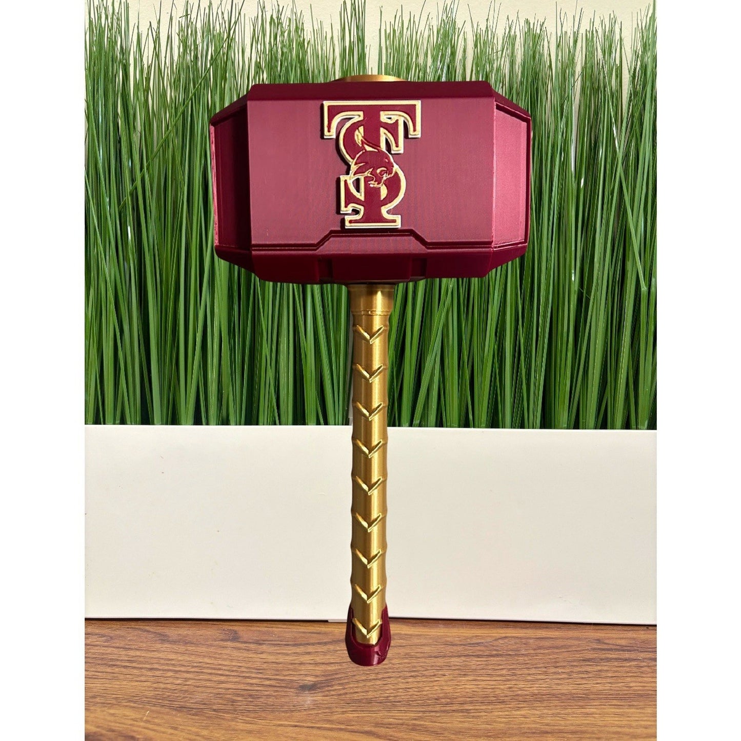 Texas State bobcats 3-D printed Thor hammer