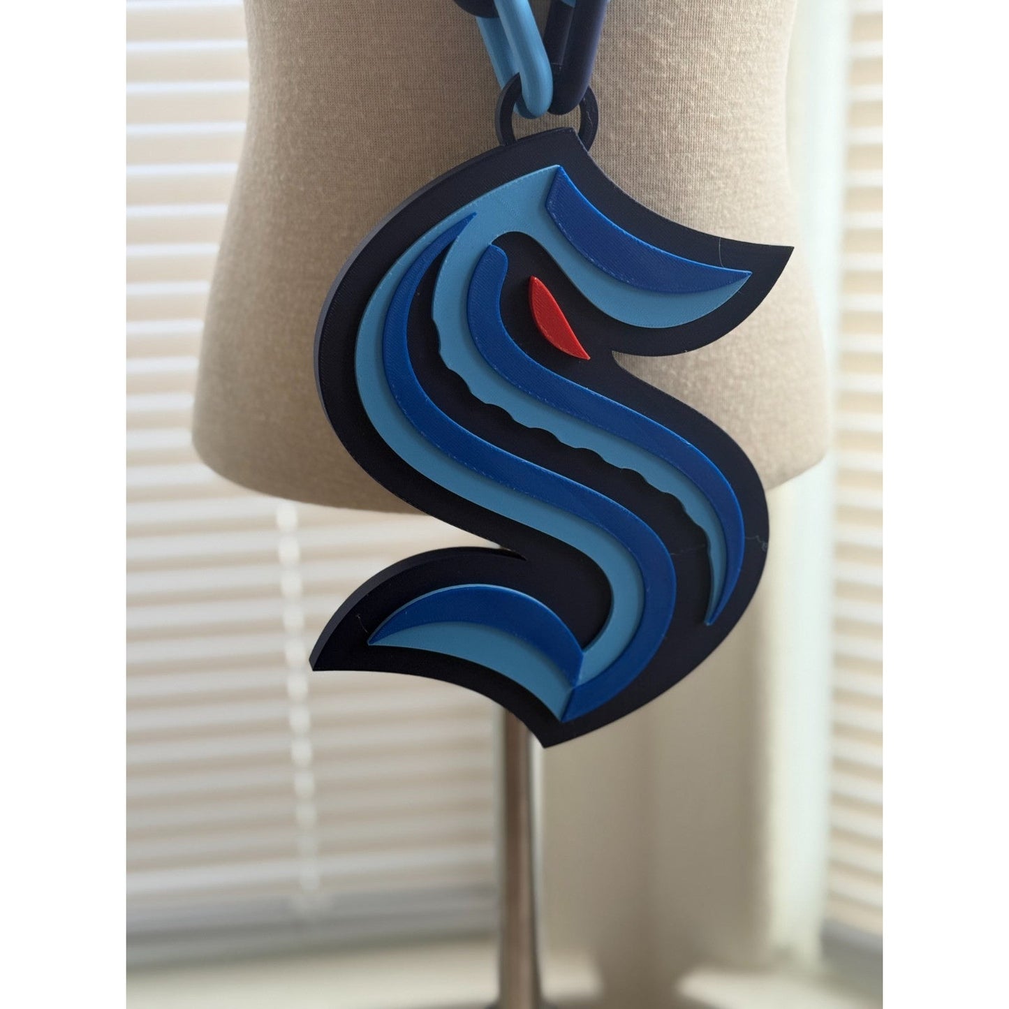 Seattle Kraken Oversized Necklace Fan Chain "Krak Heads"