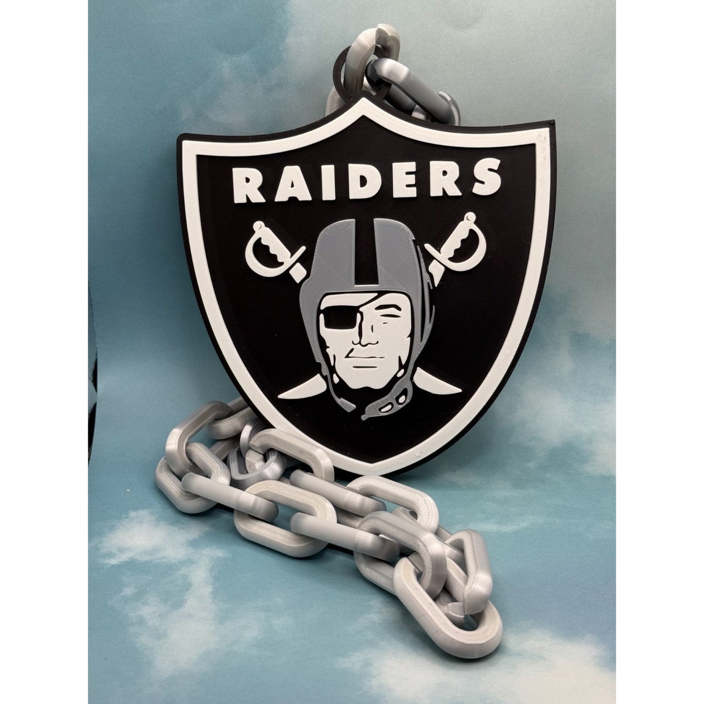 Las Vegas Raiders Oversized Chain Necklace "Raider Nation"