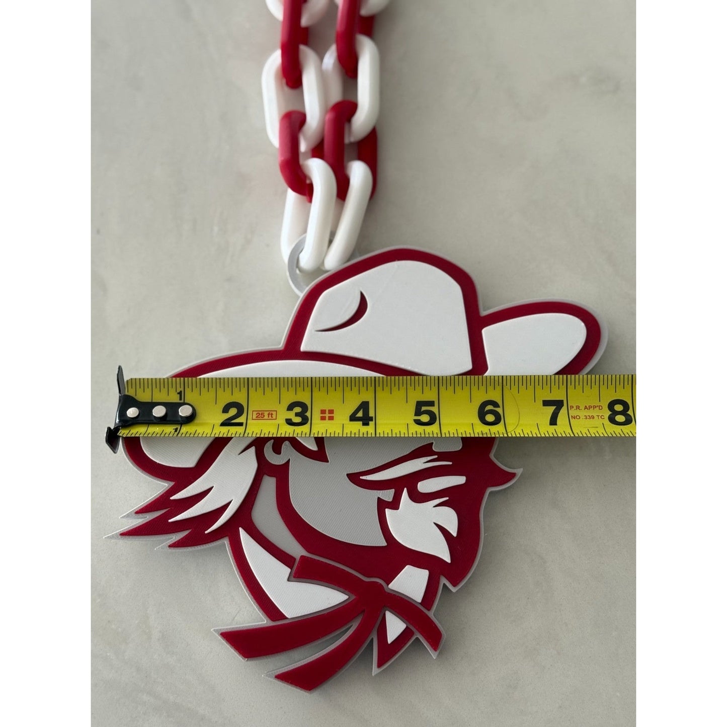 Eastern Kentucky Colonels Oversized Fan Necklace, Hype Chain
