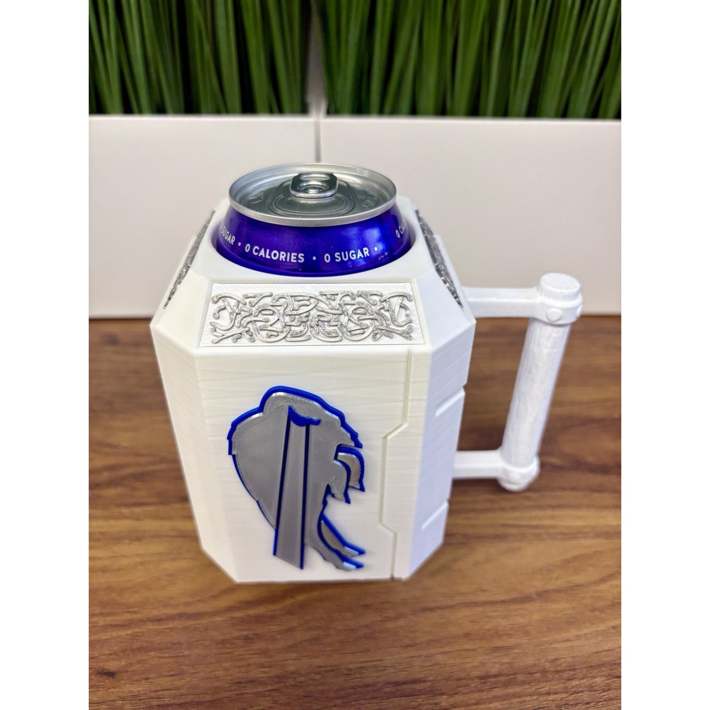 3D Printed Buffalo Bills Can Holder Koozie - Fits 12oz Cans