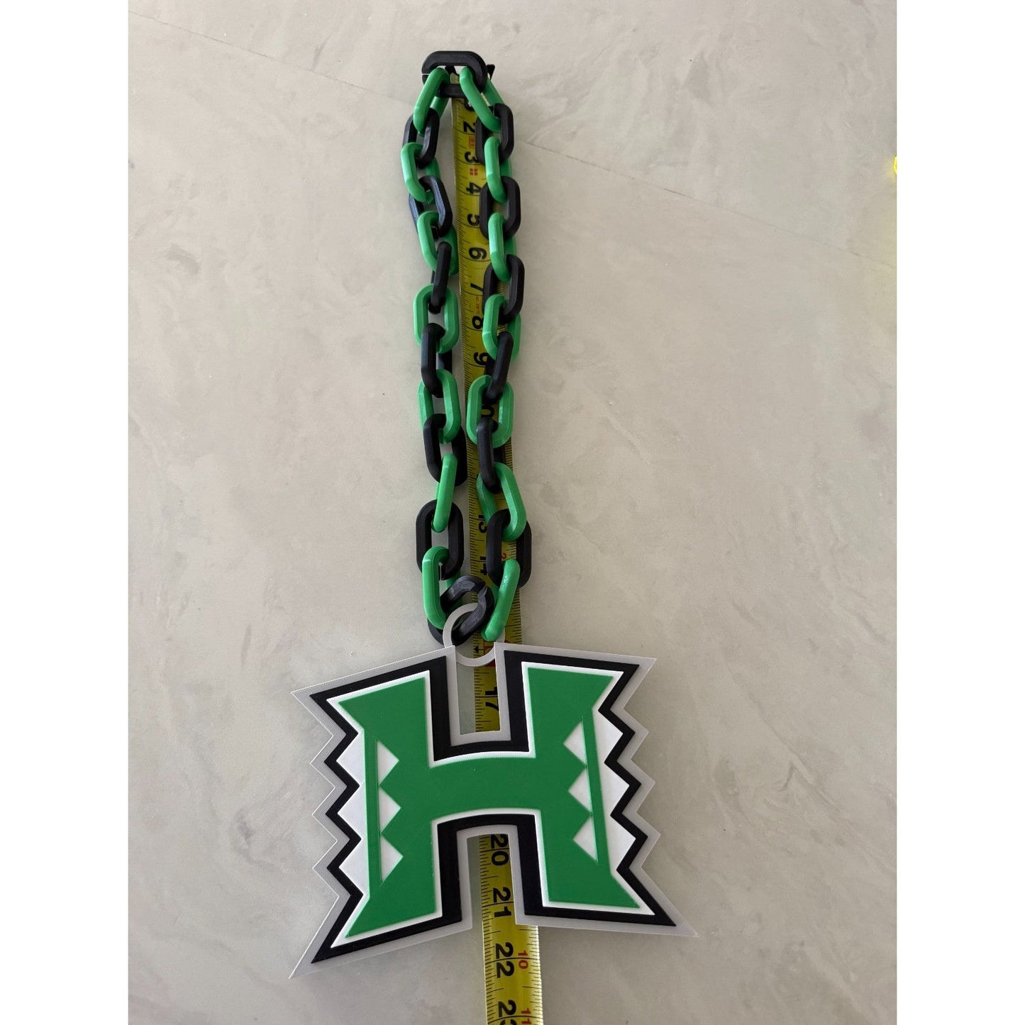 Hawaii Rainbow Warriors Oversized Necklace, Hype Chain