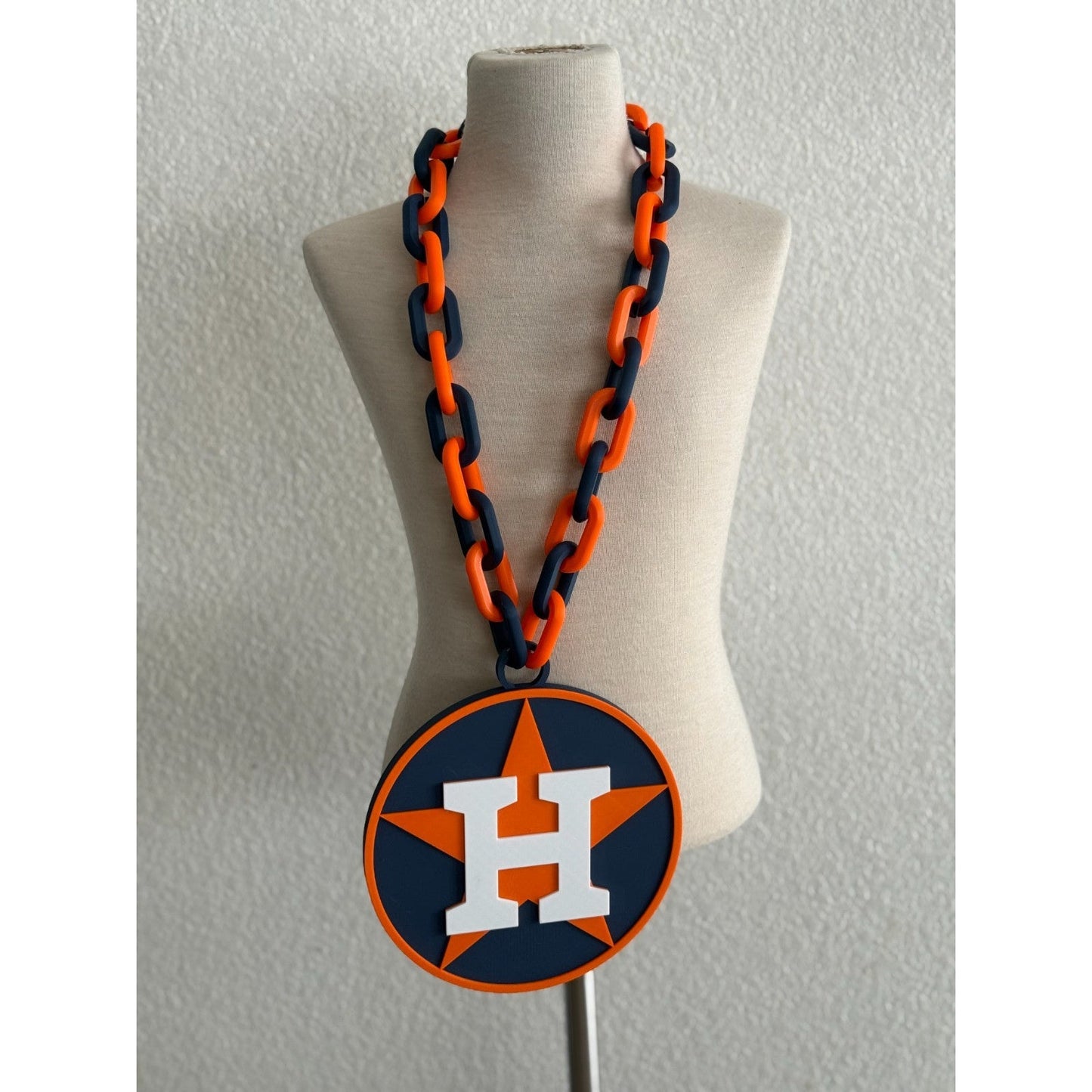 Houston Astros Oversized Fan Necklace, Pendant!