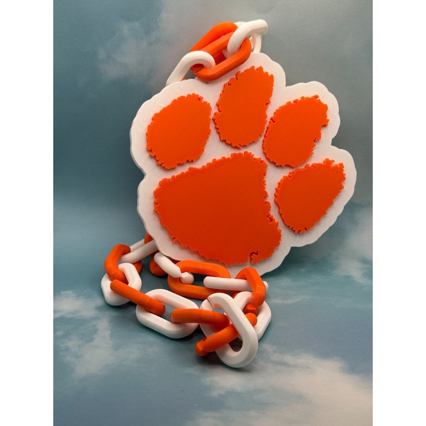Clemson Tigers Oversized Logo Necklace,Chain