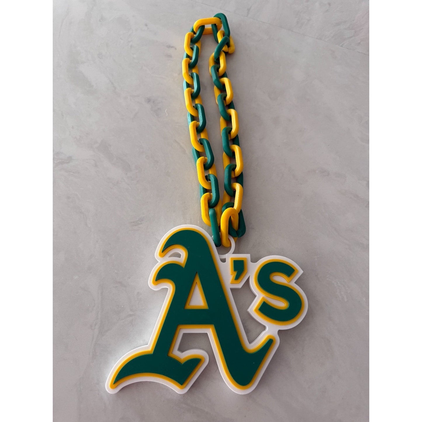 Las Vegas Athletics Oversized Logo Pendant and Chain Show your A's Pride