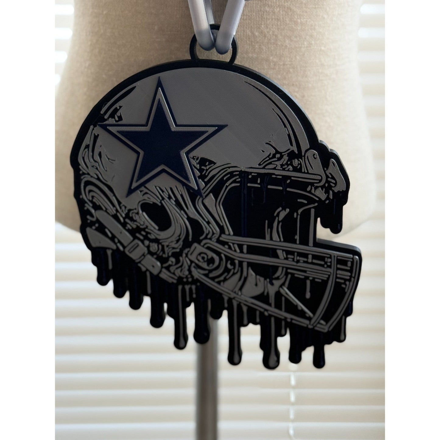Dallas Cowboys Helmet Drip Hype Chain Necklace "How 'Bout Them Cowboys!"