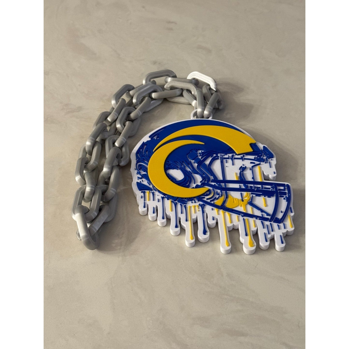 Los Angeles Rams Helmet Drip Hype Chain "Our House"