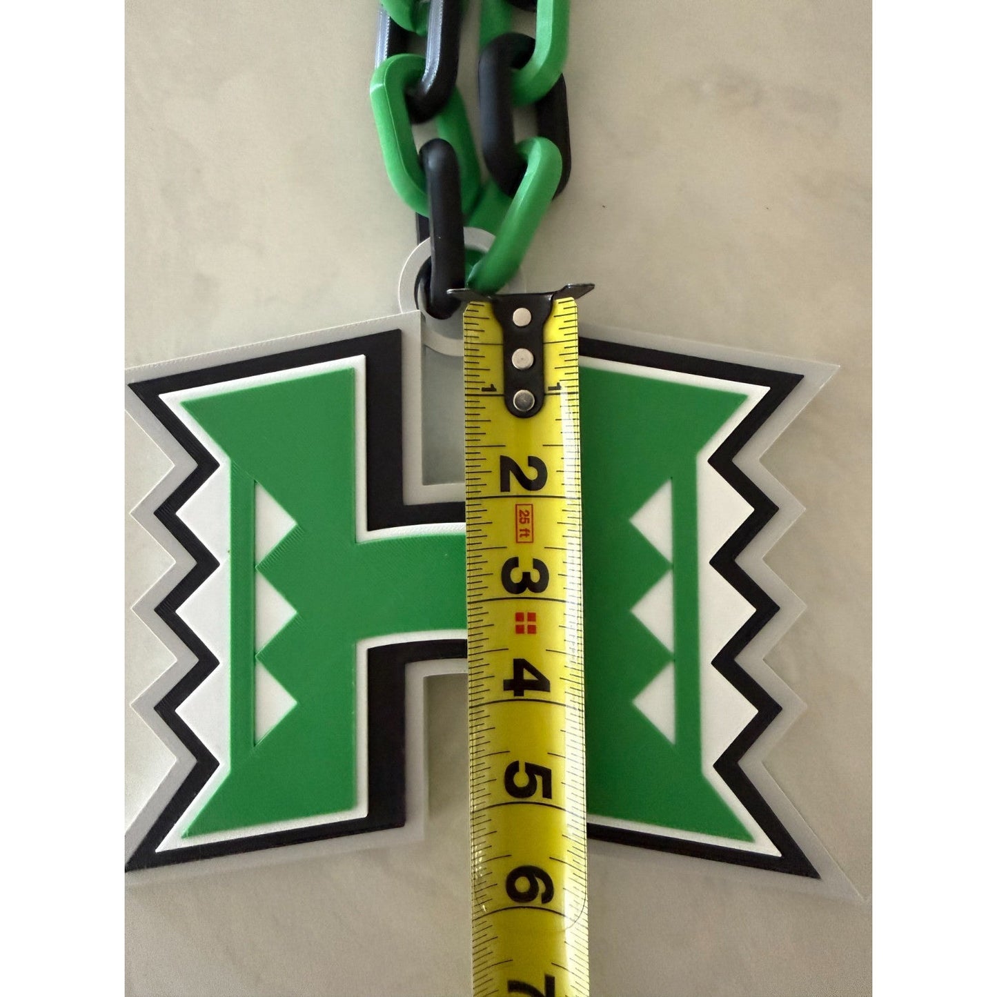 Hawaii Rainbow Warriors Oversized Necklace, Hype Chain