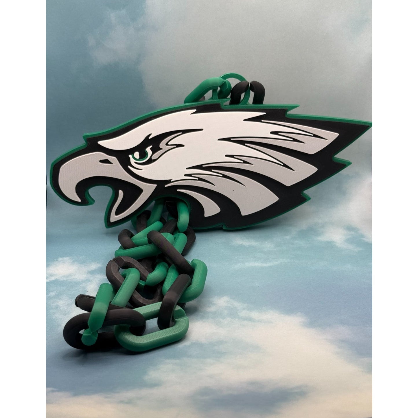 Philadelphia Eagles Oversized Fan Necklace, Pendant